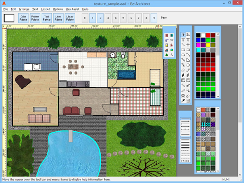 Floor plan and home design software Ez Architect screen shot