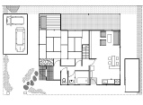floor plan design with garden
