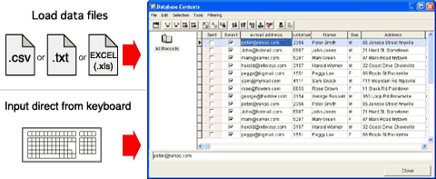 Load text files (.csv) & (.txt) and Excel files (.xls)